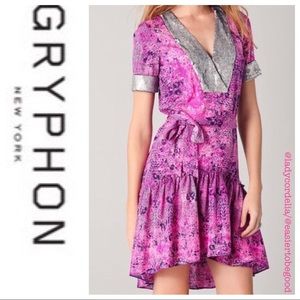 Gryphon Gypset pink snake dress- sz S